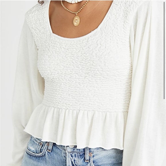 Free People Free Spirit Pullover in Cream - Picture 9 of 11